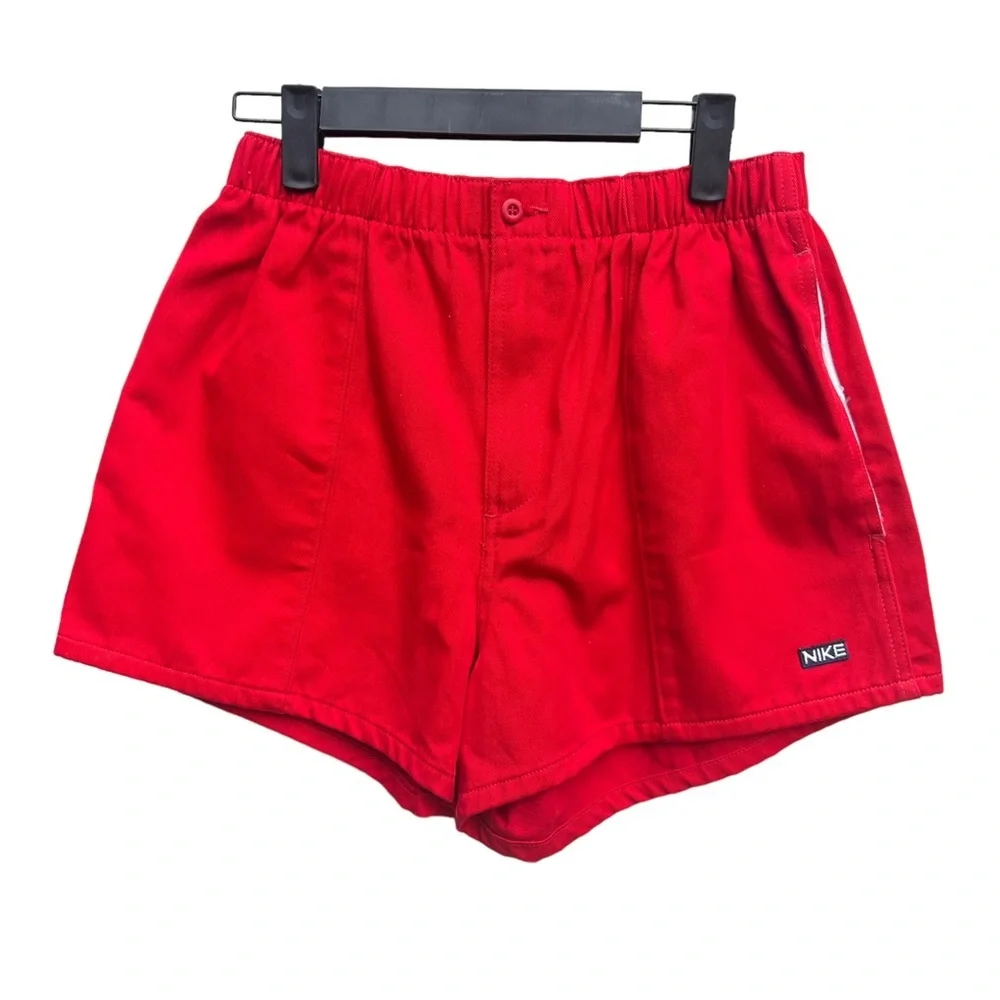 Vintage new nos NIKE red shorts m medium 90s
